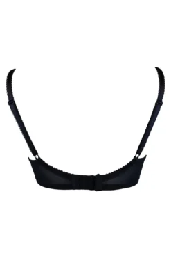 Imogen Rose Embroidered Bra - Black/Platinum -Curve by Lingerie 229595 20230530111900