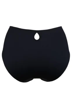 Imogen Rose Embroidered Brief - Black/Platinum -Curve by Lingerie 229704 20230530111700