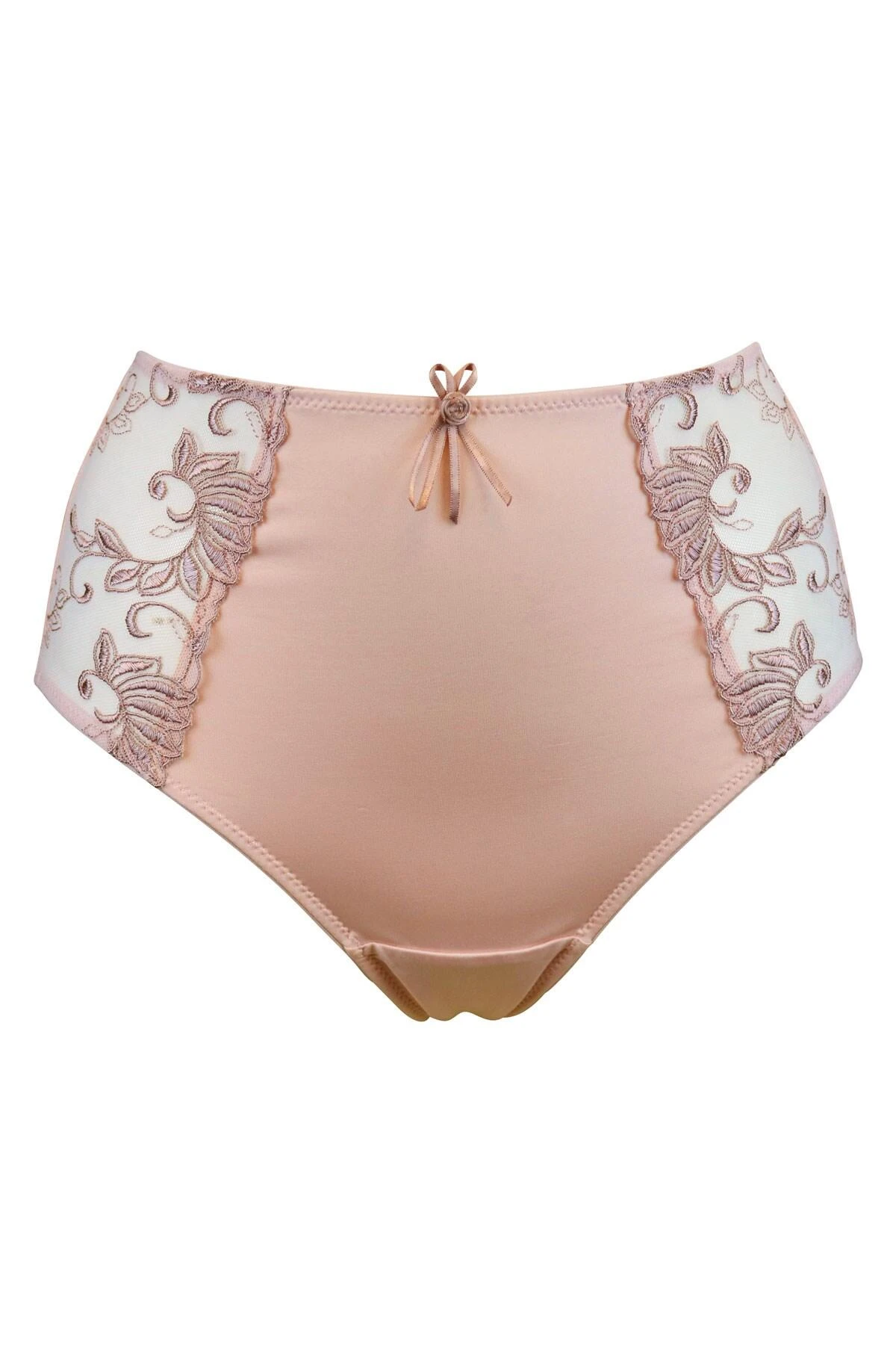 Imogen Rose Embroidered Brief - Latte 3 Imogen Rose Embroidered Brief - Latte - Image 3