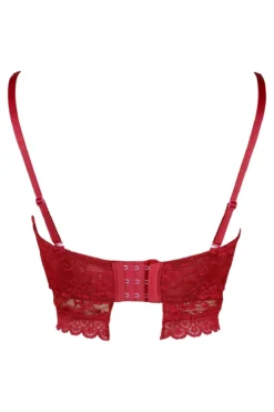 Rebel Strapless Longline Bra - Red 9 Rebel Strapless Longline Bra - Red -Curve by Lingerie 232642 20230425164500
