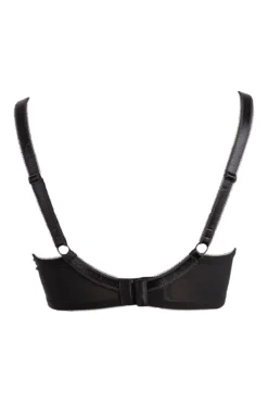 Rebel Underwired Plunge Bra - Black -Curve by Lingerie 232668 20230613171700