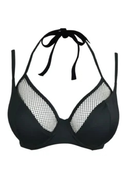 Glamazon Underwired Double Strap Top - Black -Curve by Lingerie 233043 20230524112900