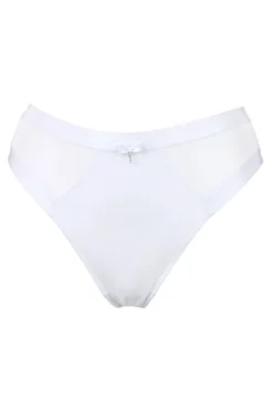 Viva Luxe High Leg Brief - White -Curve by Lingerie 233251 20221116104500