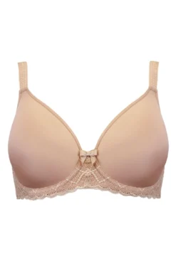 Electra Full Coverage Underwired T-shirt Bra - Caramel -Curve by Lingerie 234234 20201126154700