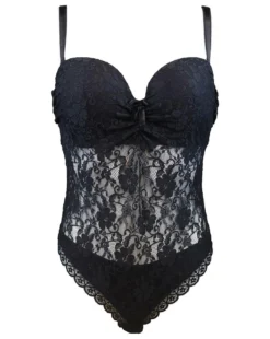 Rebel Strapless Padded Underwired Body - Black 10 Rebel Strapless Padded Underwired Body - Black -Curve by Lingerie 234312 20230613171600