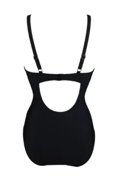 Splash Padded Underwired Control Swimsuit - Black -Curve by Lingerie 235349 20230524084900