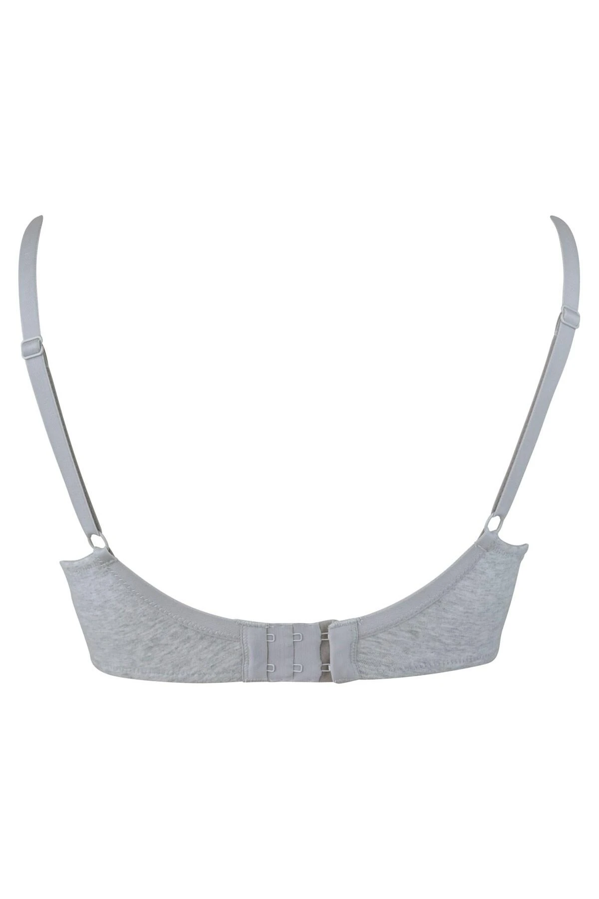 Twist Cotton Soft Non Wired Bra - Grey Marl 6 Twist Cotton Soft Non Wired Bra - Grey Marl - Image 6