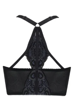Opulence Front Fastening Underwired Bralette - Slate/Black 13 Opulence Front Fastening Underwired Bralette - Slate/Black -Curve by Lingerie 237168 20230222165300