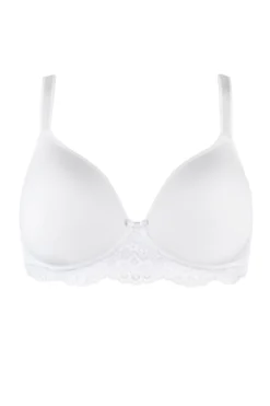Opulence T Shirt Non Wired Bra - White -Curve by Lingerie 237363 20201126155000