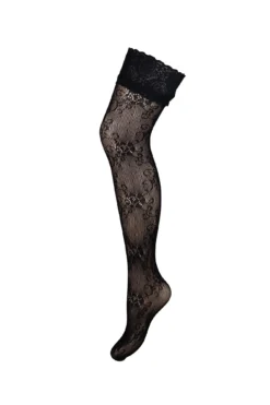 Imagine Lace Hold Up - Black -Curve by Lingerie 237434 20230124151500
