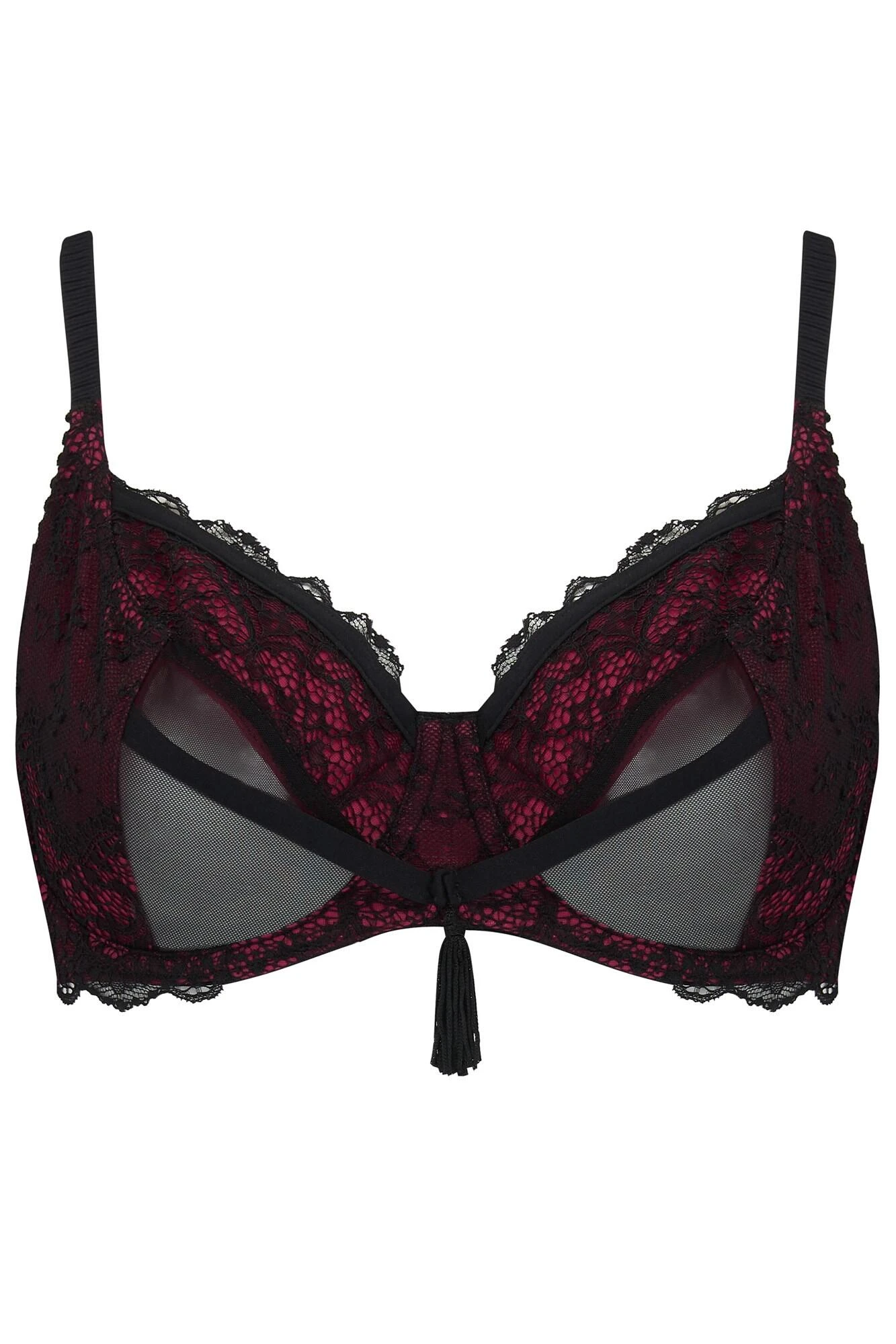 Imagine Underwired Bra - Black/Red 5 Imagine Underwired Bra - Black/Red - Image 5