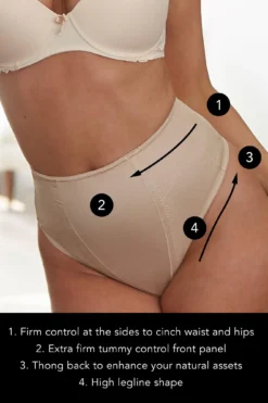 Hourglass Firm Control Thong - Caramel -Curve by Lingerie 237860 20230412164500