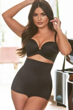 Hourglass Firm Control High Waist Brief - Black -Curve by Lingerie 237861 20230412164900