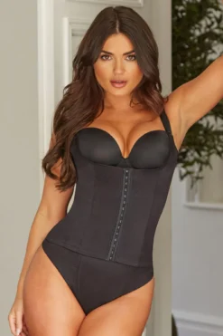 Hourglass Firm Control Back Smoothing Waist Cincher - Black -Curve by Lingerie 237877 20230412164700
