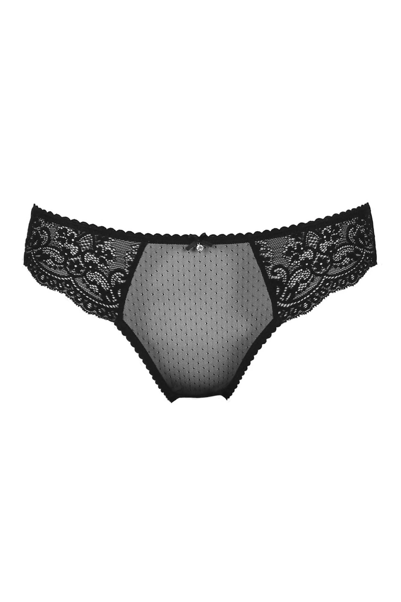Opera High Leg Brief - Black 3 Opera High Leg Brief - Black - Image 3
