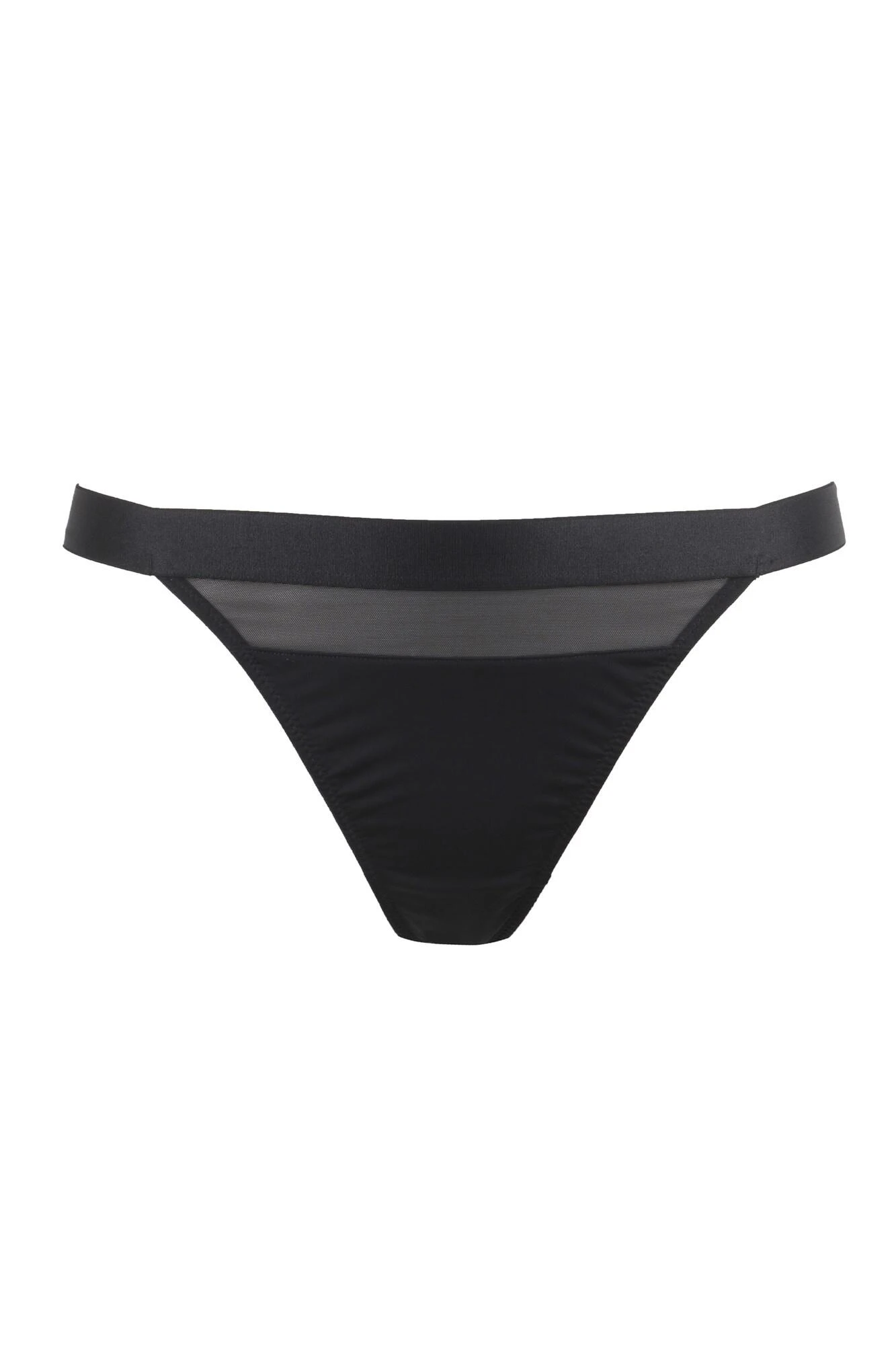 India High Leg Thong - Black 4 India High Leg Thong - Black - Image 4