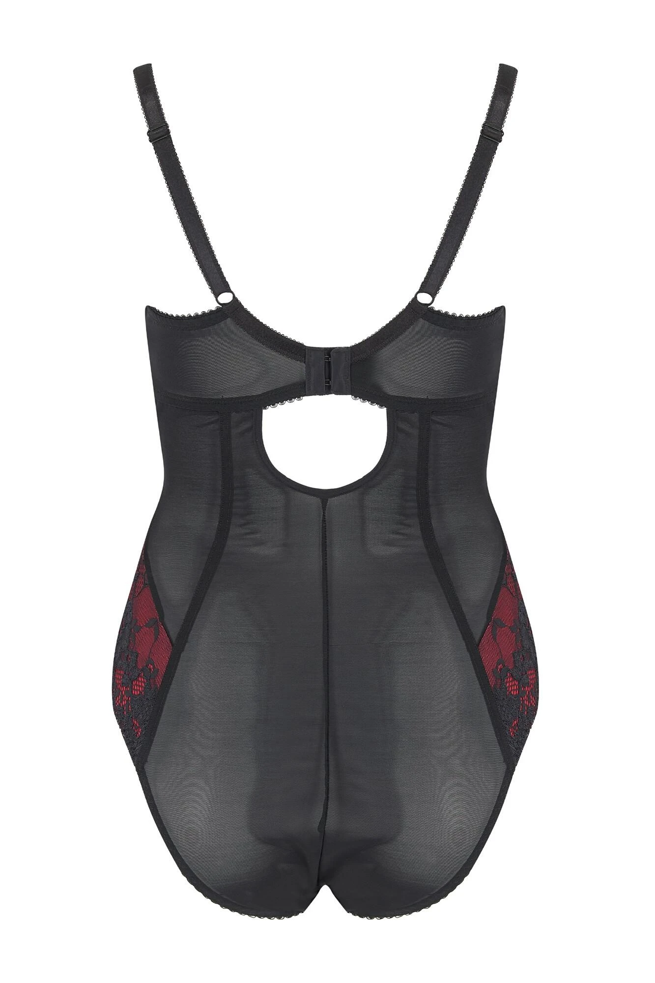 Amour Underwired Body - Black/Scarlet 6 Amour Underwired Body - Black/Scarlet - Image 6