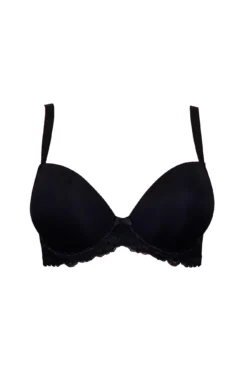 Forever Fiore Plunge Push Up Tshirt Bra - Black 6 Forever Fiore Plunge Push Up Tshirt Bra - Black -Curve by Lingerie 239585 20201126155200