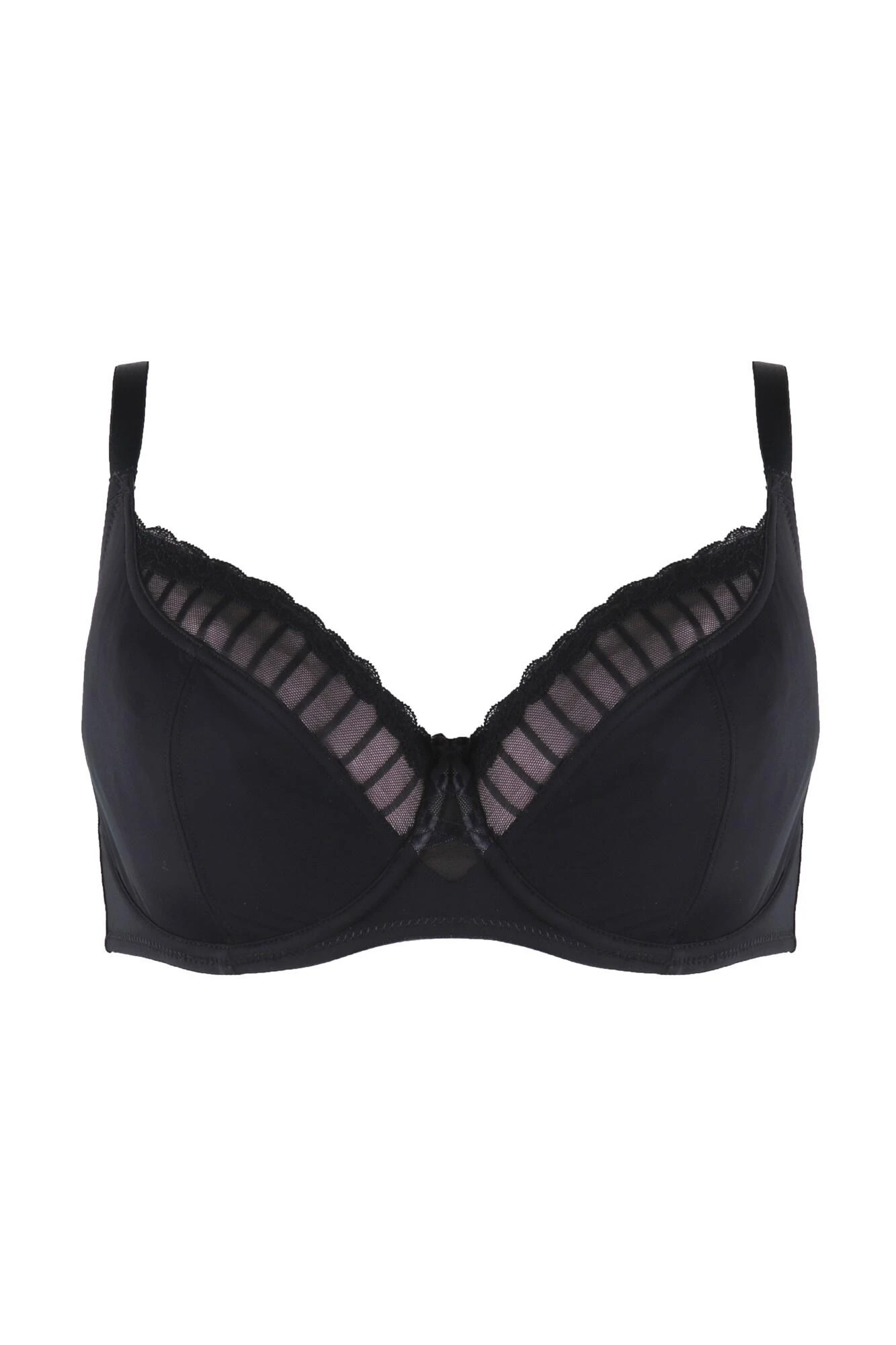 Luxe Linear Underwired Bra - Black/Blush 4 Luxe Linear Underwired Bra - Black/Blush - Image 4