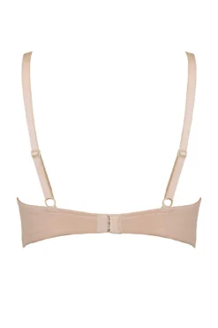 Romance Moulded Plunge Push Up Bra - Almond -Curve by Lingerie 241228 20230628093600