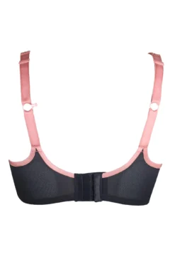 Energy Reach Underwired Lightly Padded Sports Bra - Black Lace -Curve by Lingerie 242219 20210219140500