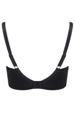 Flora Longline Underwired Bra - Black -Curve by Lingerie 243499 20230405164300