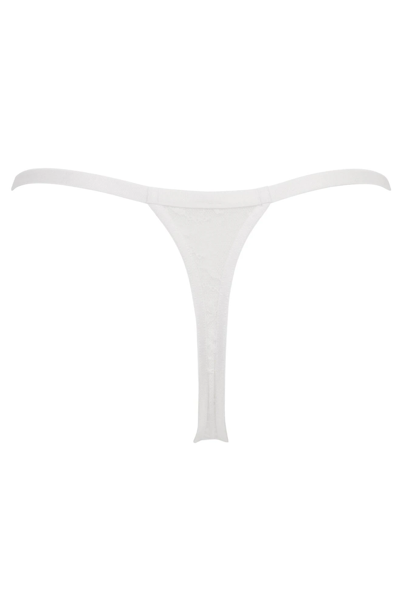 India High Leg Tanga Thong - White 4 India High Leg Tanga Thong - White - Image 4