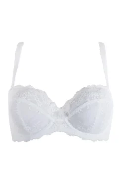 Flora Strapless Underwired Bra - White -Curve by Lingerie 246678 20230522131300