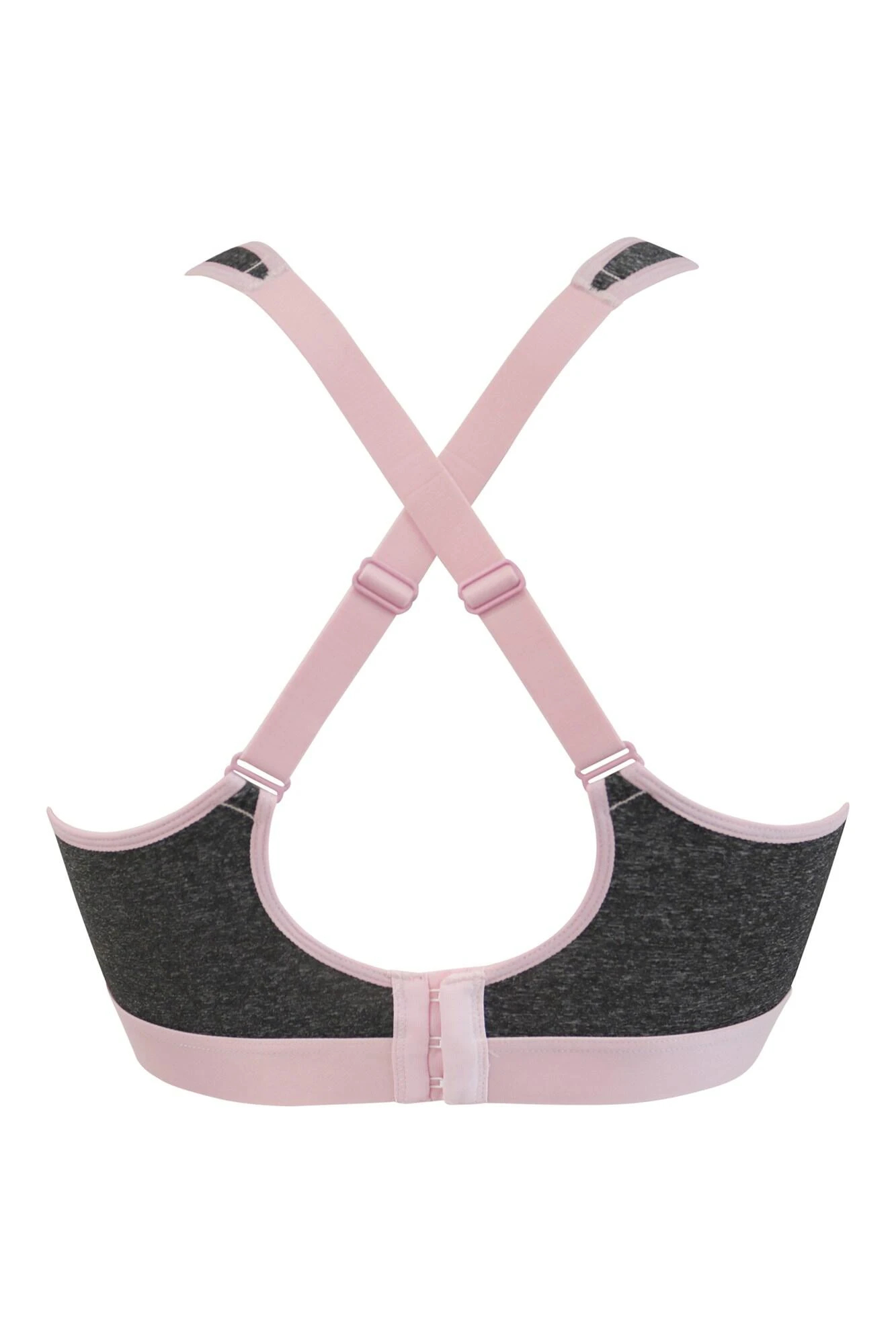 Energy Spirit Underwired Lightly Padded Cross Back - Grey/Pink 6 Energy Spirit Underwired Lightly Padded Cross Back - Grey/Pink - Image 6