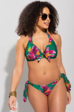 Paradiso Tie Side Brief - Green -Curve by Lingerie 252291 20210420124400