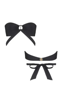 India Bandeau Top With Removable Halter - Black -Curve by Lingerie 253231 20210429165200