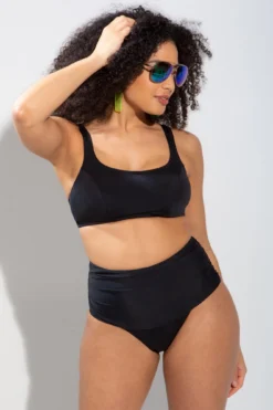 Space Underwired Cami Top - Black -Curve by Lingerie 254003 20210611170800