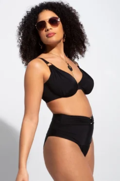 Samoa Non Padded Underwired Top - Black -Curve by Lingerie 256349 20220503122700