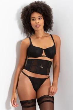 India Underwired Bra - Black -Curve by Lingerie 257609 20230224114700