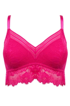 Revolution Non Wired Bra - Hot Pink -Curve by Lingerie 257801 20210802160200