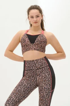 Energy Pulse Longline Underwired Lightly Padded Sp - Leopard/Coral -Curve by Lingerie 258498 20210824130300