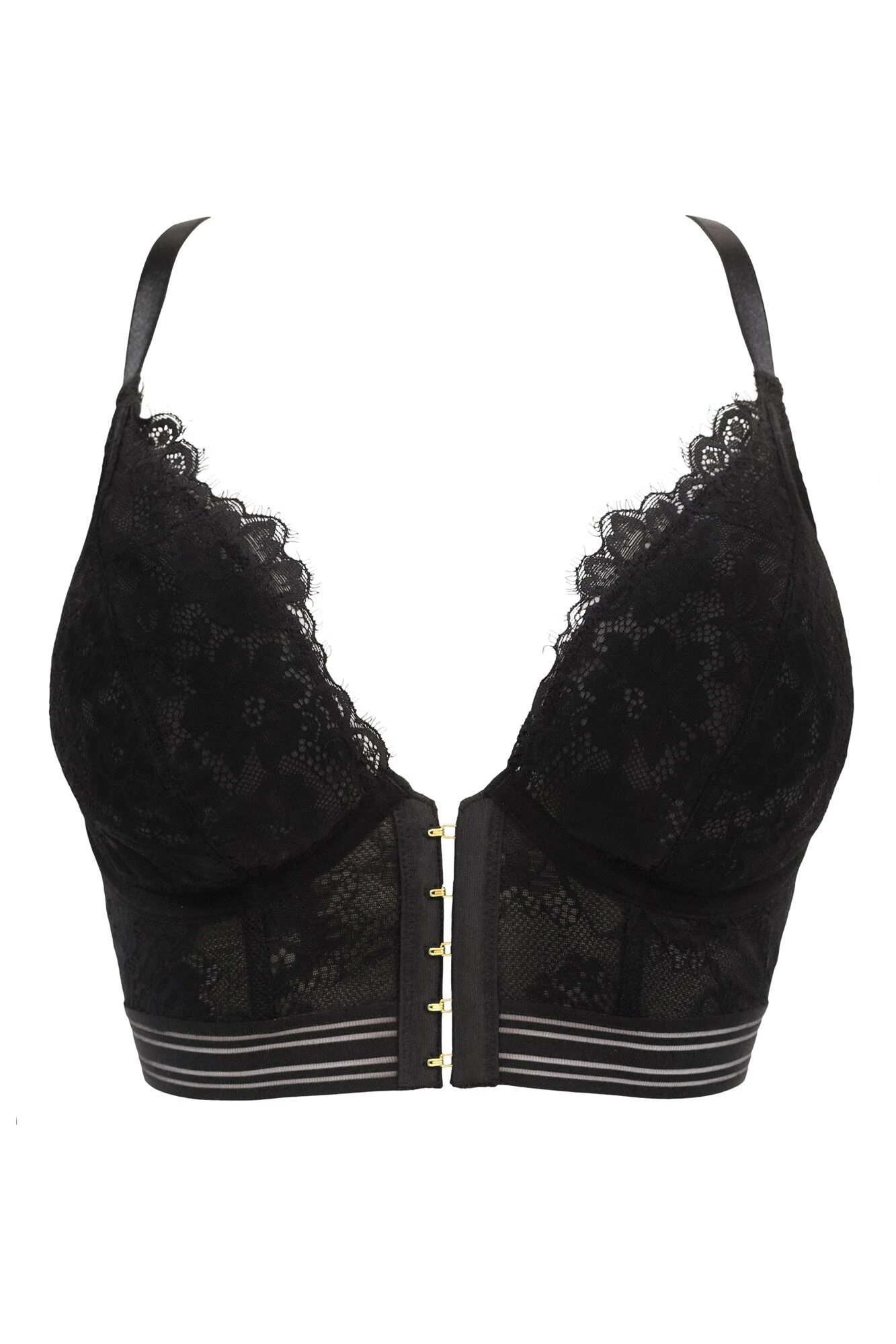 Revolution Front Fastening Underwired Bralette - Black 7 Revolution Front Fastening Underwired Bralette - Black - Image 7