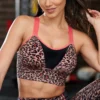 Energy Pulse Longline Underwired Lightly Padded Sp - Leopard/Coral