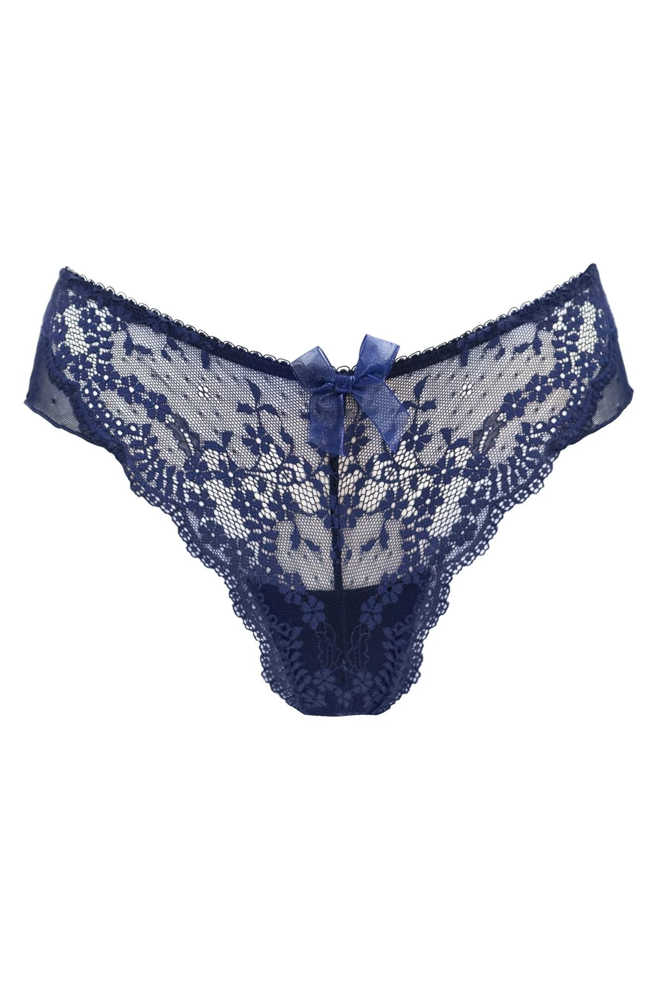 Flora Brazilian Brief - Navy 4 Flora Brazilian Brief - Navy - Image 4