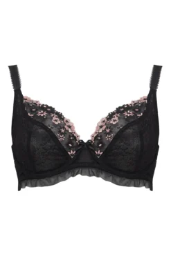 Gigi Plunge Non Padded Bra - Black/Rose Gold -Curve by Lingerie 262461 20210917104400