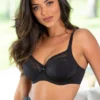 Aura Side Support Underwired Bra - Black