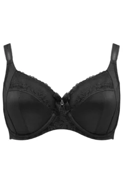 Aura Side Support Underwired Bra - Black 8 Aura Side Support Underwired Bra - Black -Curve by Lingerie 262500 20210917113600