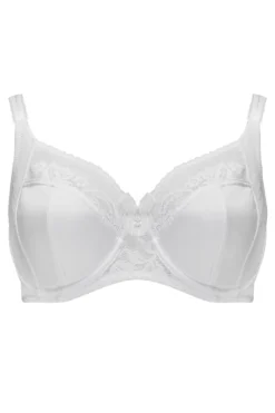 Aura Side Support Underwired Bra - White -Curve by Lingerie 262757 20211027143300