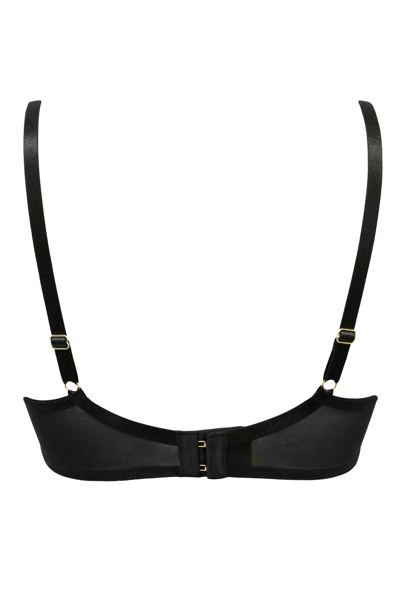 Laced In Gold Demi Padded Bra - Black/Gold 7 Laced In Gold Demi Padded Bra - Black/Gold - Image 7