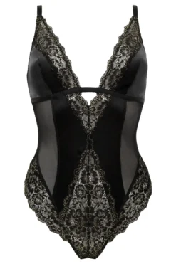 Laced In Gold Soft Body - Black -Curve by Lingerie 265088 20211005112000