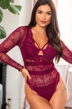 India Long Sleeve Body - Rioja -Curve by Lingerie 266776 20211229090200
