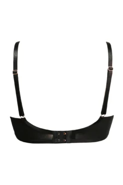 Roxie Strapped Padded Bra - Black/Hot Pink -Curve by Lingerie 266932 20221109111000