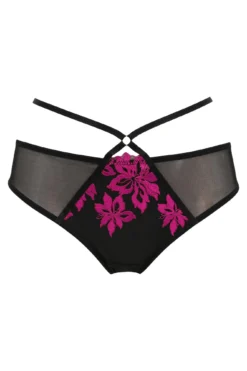 Roxie Strapped Brazilian - Black/Hot Pink 6 Roxie Strapped Brazilian - Black/Hot Pink -Curve by Lingerie 266939 20211029110700