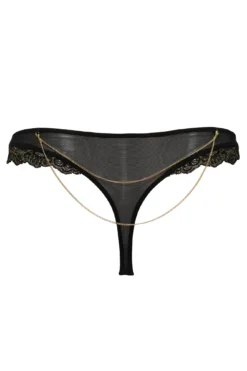 Laced In Gold Padded Set - Black/Gold -Curve by Lingerie 268215 20211105142500