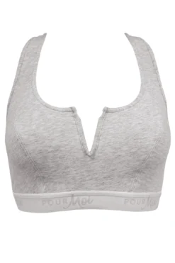 Love To Lounge Cotton Set - Grey Marl -Curve by Lingerie 268344 20211108130800